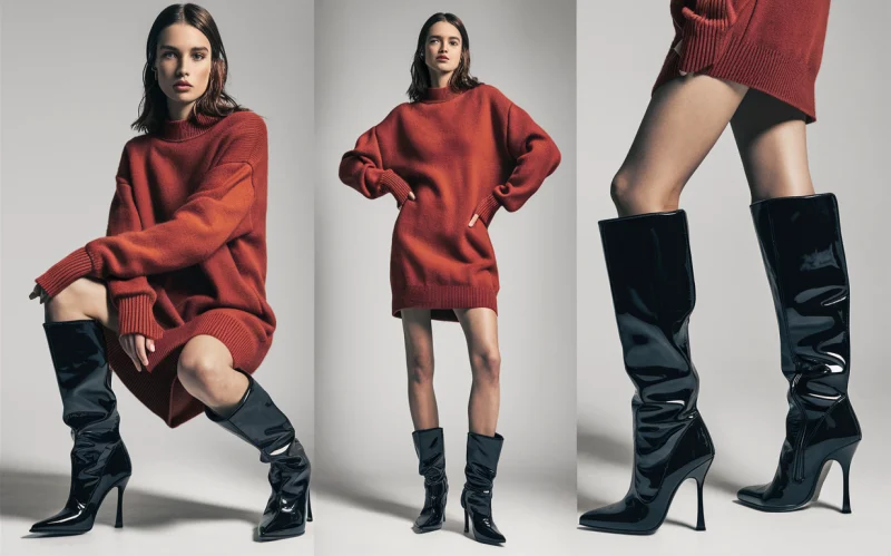 gogo boots with sweater dresses gogo boots with sweater dresses
